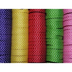 5 yards 3/8" Offray Tiny Swiss Dot Grosgrain Ribbon