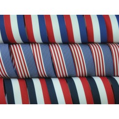 5 yards 1 3/8" American Patriotic Stripes Grosgrain Ribbon