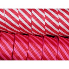 5 yards 7/8" Funky Stripes Print Grosgrain Ribbon