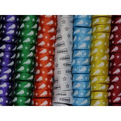 5 yards 5/8" Megaphone Print Grosgrain Ribbon